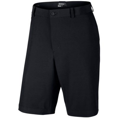 Woven black golf shorts by Nike