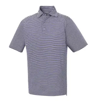 4. Lisle Feeder Stripe Self Collar Polo
