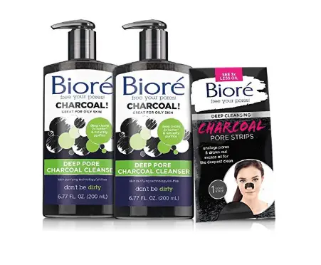Bioré Charcoal  Cleanser and Nose Strip