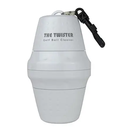 Twister golf ball washer