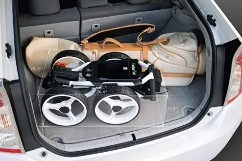 GolferPal EasyPal in a trunk