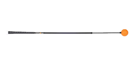 Orange Whip golf training aid for swing plane
